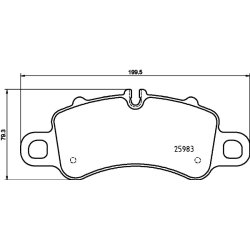 Brake Pad Set MINTEX MDB3868 OE Ref 9P1698151B MINTEX