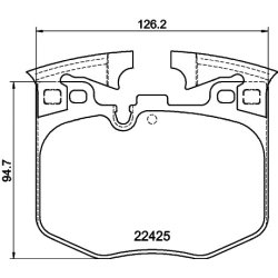 Brake Pad Set MINTEX MDB3869 OE Ref 34116889570