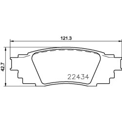 Brake Pad Set MINTEX MDB3897 OE Ref 0446610011