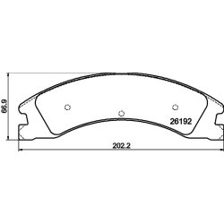 Brake Pad Set MINTEX MDB3901 OE Ref 8C2Z2V200A MINTEX