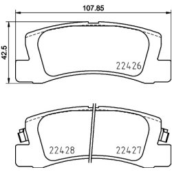 Brake Pad Set MINTEX MDB3911 OE Ref 0446632020