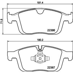 Brake Pad Set MINTEX MDB3913 OE Ref 31445986 MINTEX