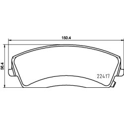 Brake Pad Set MINTEX MDB3918 OE Ref 5174001AC