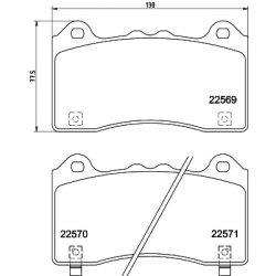 Brake Pad Set MINTEX MDB3924 OE Ref G1FY2K021AA
