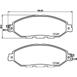 Brake Pad Set MINTEX MDB3926 OE Ref D10603JA0A
