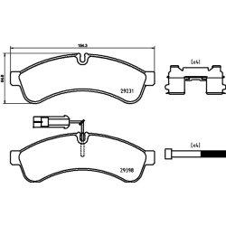 Brake Pad Set MINTEX MDB3927 OE Ref D4060LC44A MINTEX