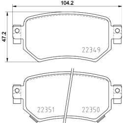 Brake Pad Set MINTEX MDB3934 OE Ref GMY02643ZB