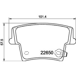 Brake Pad Set MINTEX MDB3935 OE Ref 68001440AA