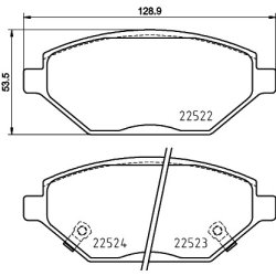 Brake Pad Set MINTEX MDB3937 OE Ref 1605325