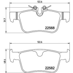 Brake Pad Set MINTEX MDB3939 OE Ref 31423654