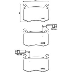 Brake Pad Set MINTEX MDB3941 OE Ref 77368402