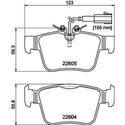 Brake Pad Set MINTEX MDB3942 OE Ref 77368716