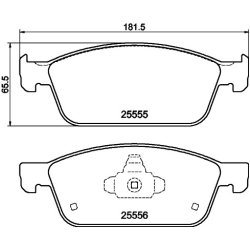 Brake Pad Set MINTEX MDB3971 OE Ref CV612001CD MINTEX