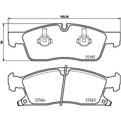 Brake Pad Set MINTEX MDB3974 OE Ref K68052370AD MINTEX