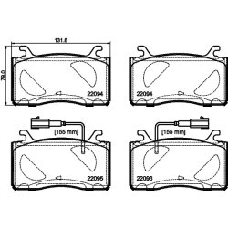Brake Pad Set MINTEX MDB3984 OE Ref 77367677
