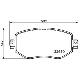Brake Pad Set MINTEX MDB3986 OE Ref 410603407R