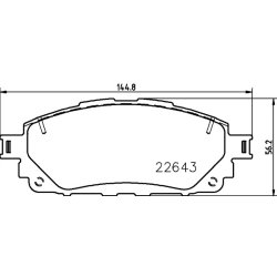 Brake Pad Set MINTEX MDB3988 OE Ref 044650K430