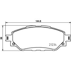 Brake Pad Set MINTEX MDB3989 OE Ref 044650K420