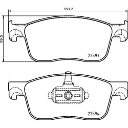 Brake Pad Set MINTEX MDB3992 OE Ref 1680791780 MINTEX