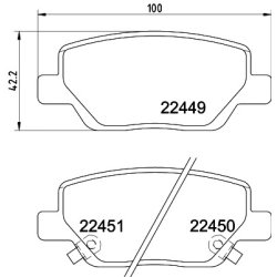 Brake Pad Set MINTEX MDB3994 OE Ref 77367717