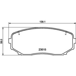 Brake Pad Set MINTEX MDB3998 OE Ref 7T4Z2001A
