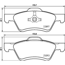 Brake Pad Set MINTEX MDB4003 OE Ref AM6Z2001A MINTEX