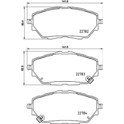 Brake Pad Set MINTEX MDB4014 OE Ref 04465F4021