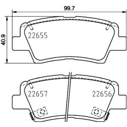 Brake Pad Set MINTEX MDB4021 OE Ref 58302G8A50