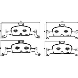 Brake Pad Set MINTEX MDB4022 OE Ref 8W0698151BB MINTEX