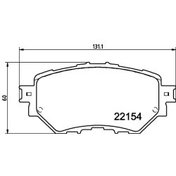 Brake Pad Set MINTEX MDB4028 OE Ref BJY73328ZA