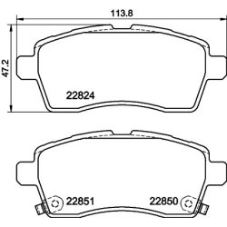 Brake Pad Set MINTEX MDB4029 OE Ref 5581062R00000