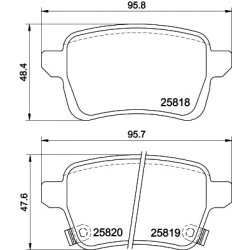 Brake Pad Set MINTEX MDB4030 OE Ref 77367914