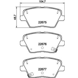 Brake Pad Set MINTEX MDB4034 OE Ref 58302G4A30