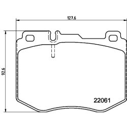 Brake Pad Set MINTEX MDB4037 OE Ref A0004208100