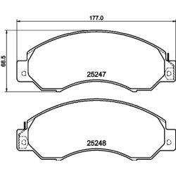Brake Pad Set MINTEX MDB4041 OE Ref AY040NS004 MINTEX