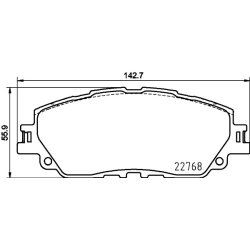Brake Pad Set MINTEX MDB4050 OE Ref 04465F4030
