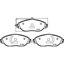 Brake Pad Set MINTEX MDB4051 OE Ref 3Q0698151E
