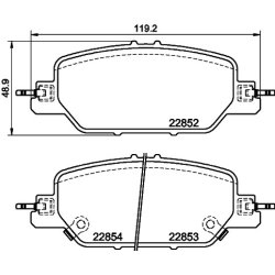 Brake Pad Set MINTEX MDB4055 OE Ref 43022TLAA20