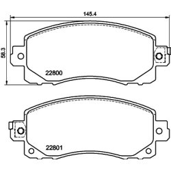 Brake Pad Set MINTEX MDB4056 OE Ref 26296FL030