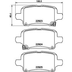 Brake Pad Set MINTEX MDB4057 OE Ref 13517515