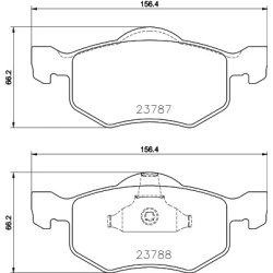 Brake Pad Set MINTEX MDB4059 OE Ref 4588141