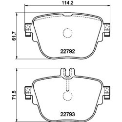 Brake Pad Set MINTEX MDB4064 OE Ref 0004207903