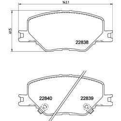 Brake Pad Set MINTEX MDB4066 OE Ref 84124408