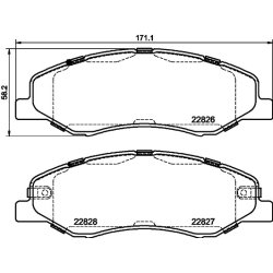 Brake Pad Set MINTEX MDB4076 OE Ref 45022THRA02 MINTEX