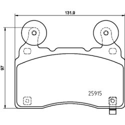 Brake Pad Set MINTEX MDB4078 OE Ref 23441307