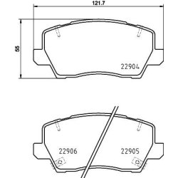 Brake Pad Set MINTEX MDB4079 OE Ref 58101G6A40
