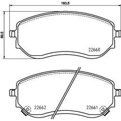 Brake Pad Set MINTEX MDB4082 OE Ref A4704205300