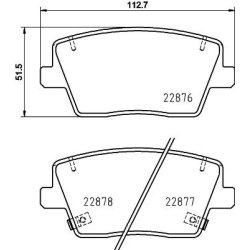Brake Pad Set MINTEX MDB4083 OE Ref 58302S0A50