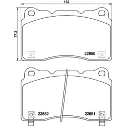 Brake Pad Set MINTEX MDB4091 OE Ref 45022TGHA12