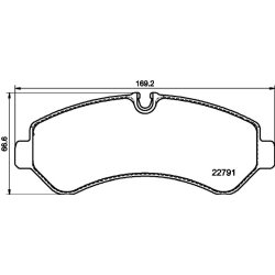 Brake Pad Set MINTEX MDB4095 OE Ref 9074208700